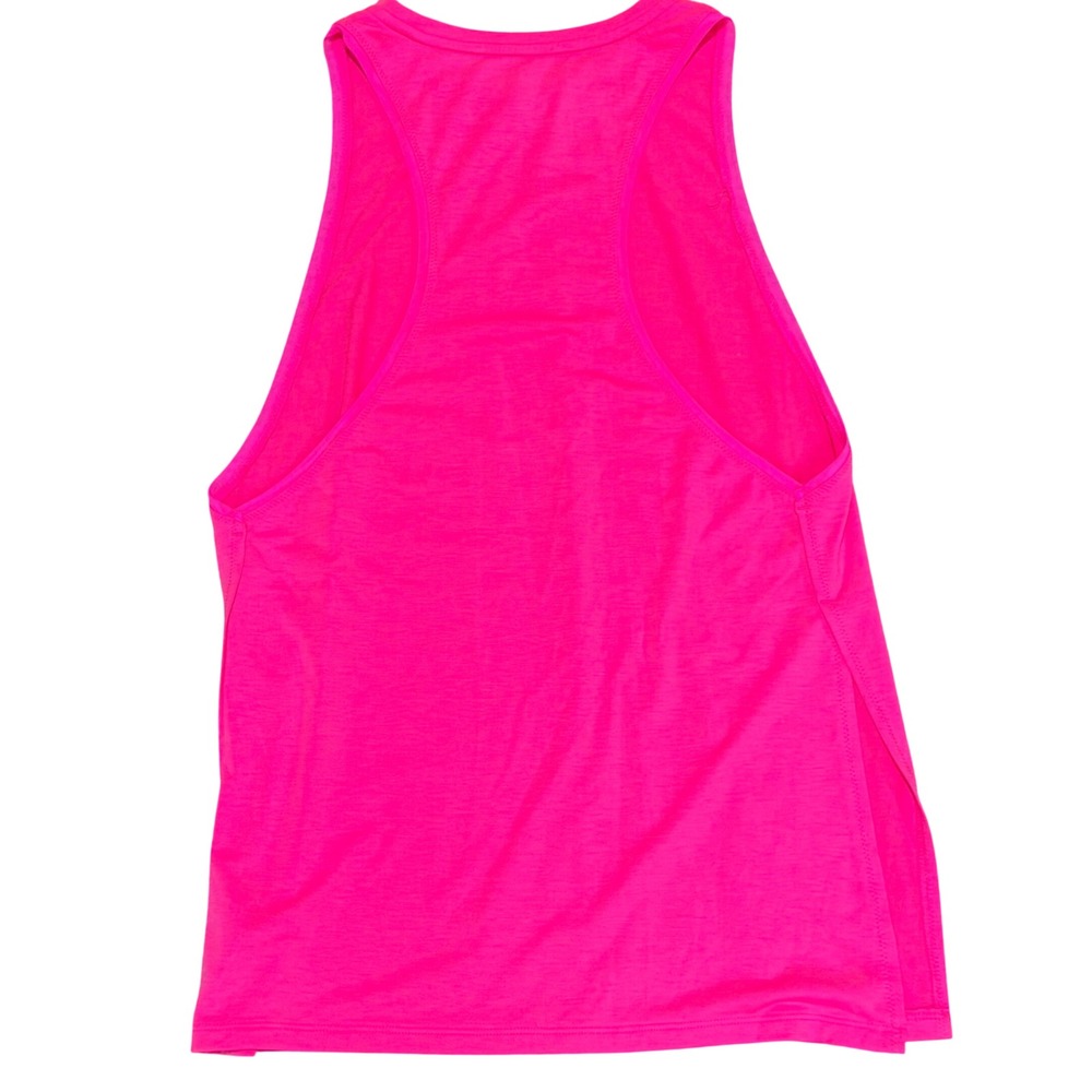 Athleta Tank Top Women XS Pink Synthetic Racerback Activewear Gym Side Slit Boho